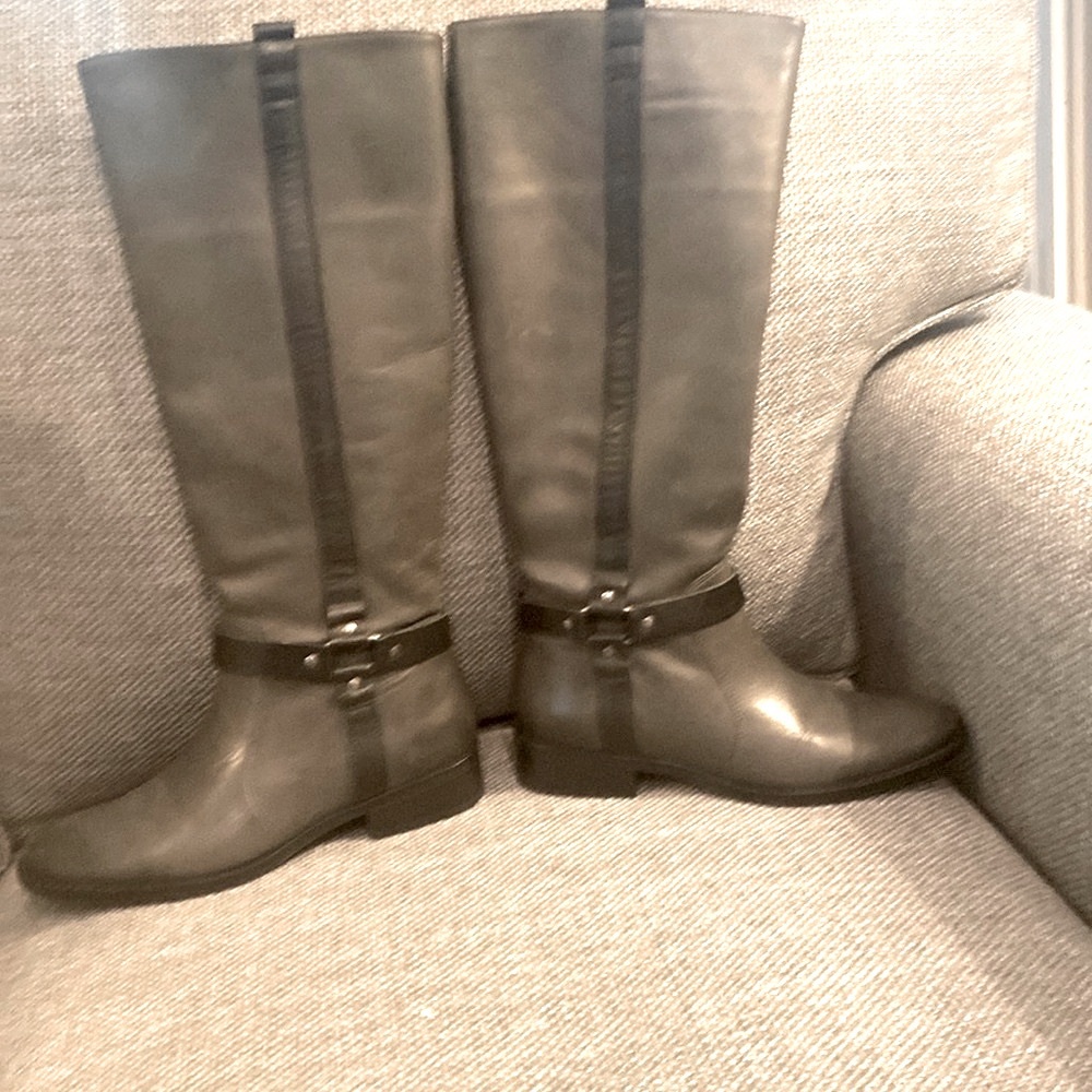 Daniel gray leather boots